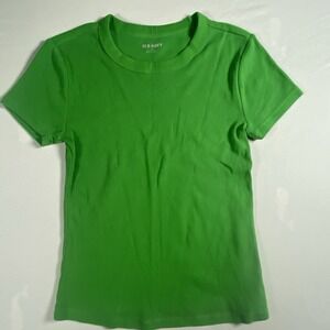 Old Navy Shirt Girls Extra Small Green Top Casual Short Sleeve Basic XS